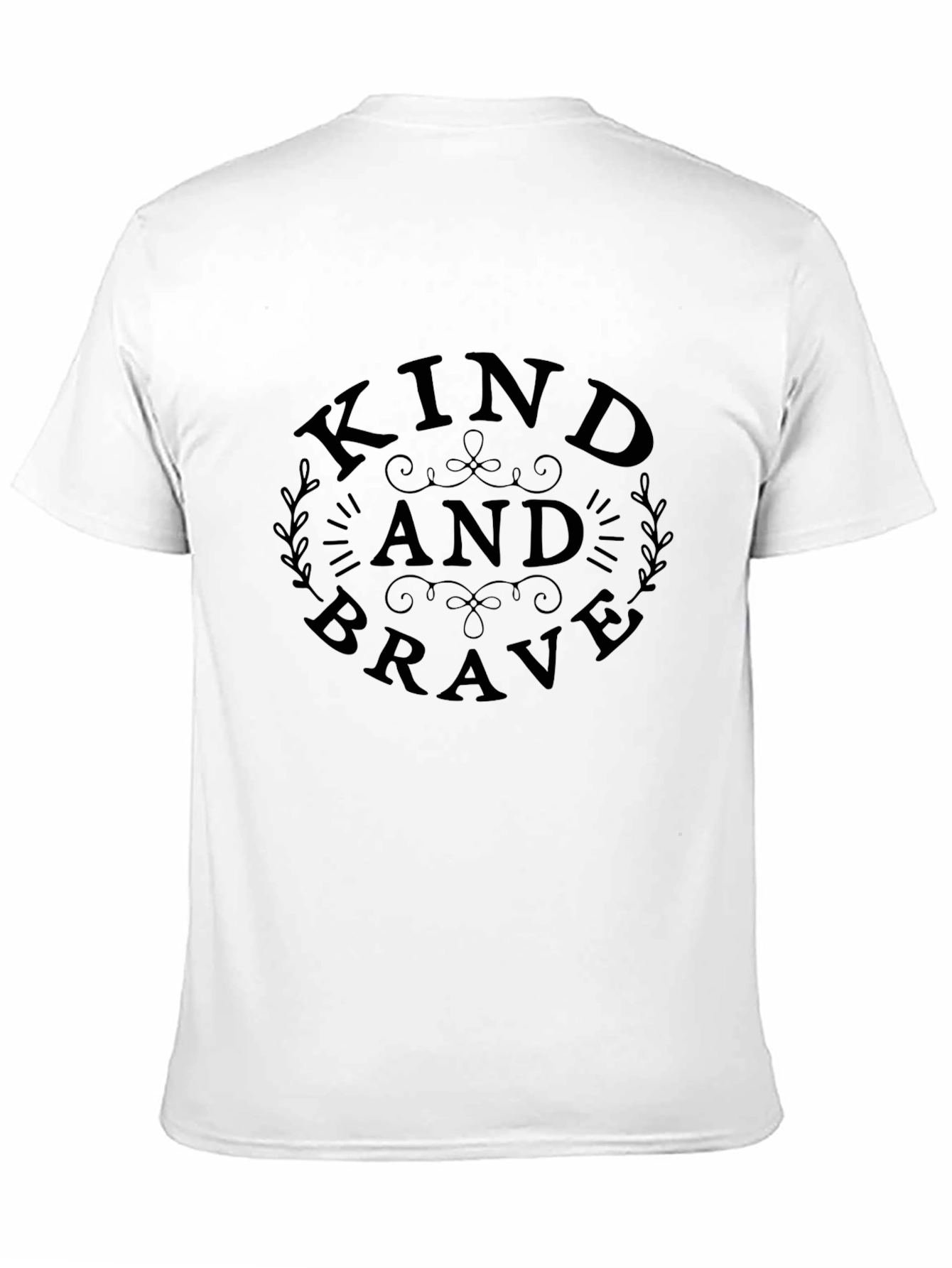 Kind and Brave Black Graphic Tee