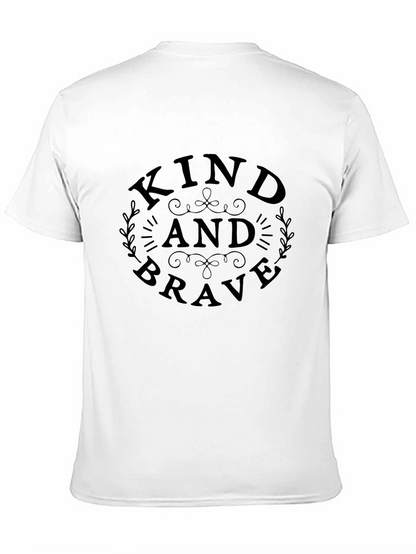 Kind and Brave Black Graphic Tee