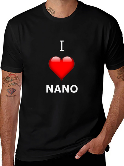 I Love Nano T-Shirt - Black Cotton Blend