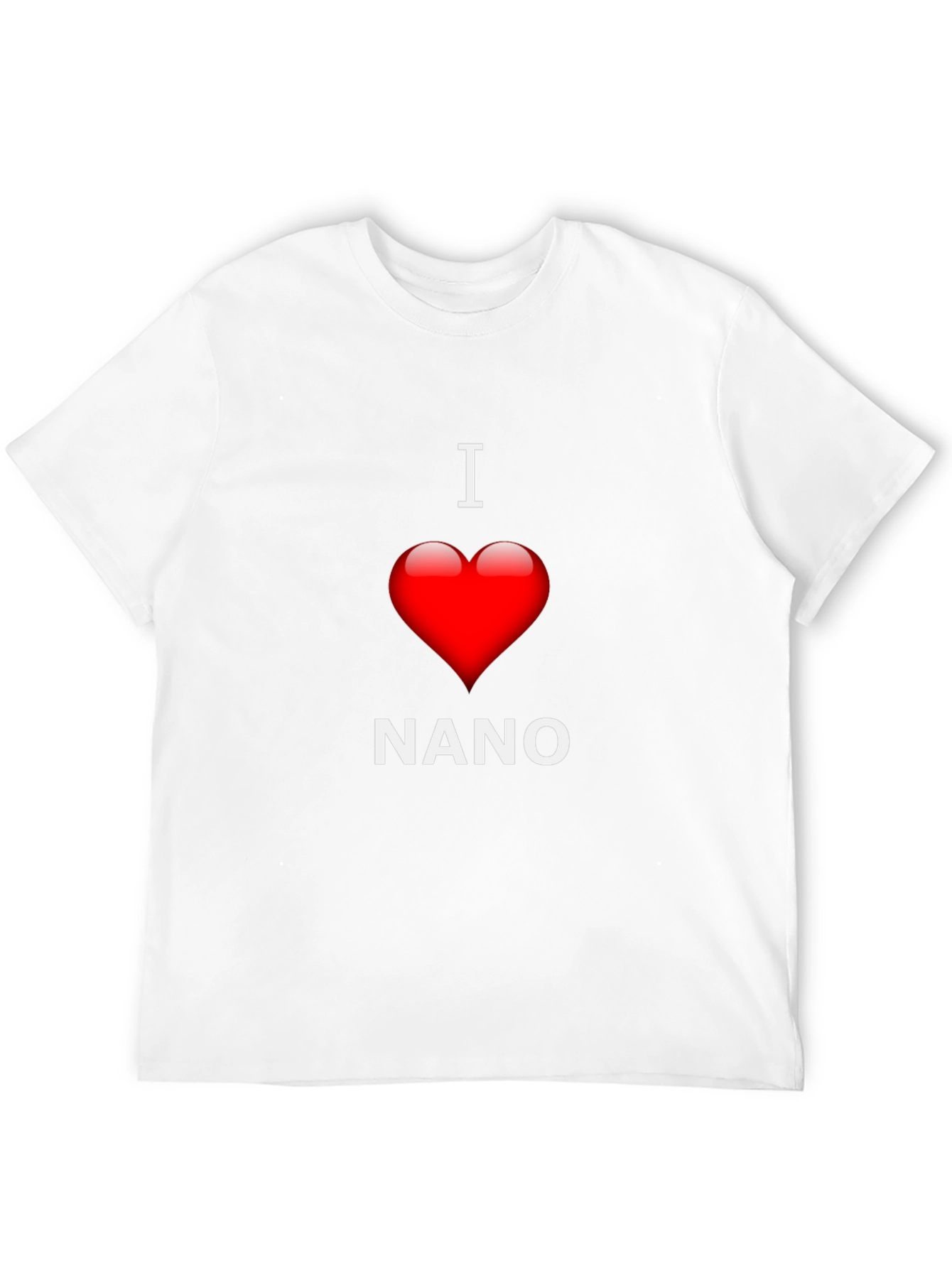 I Love Nano T-Shirt - Black Cotton Blend