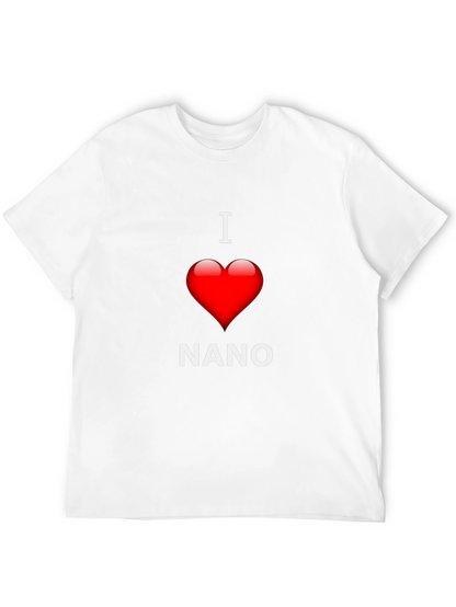 I Love Nano T-Shirt - Black Cotton Blend