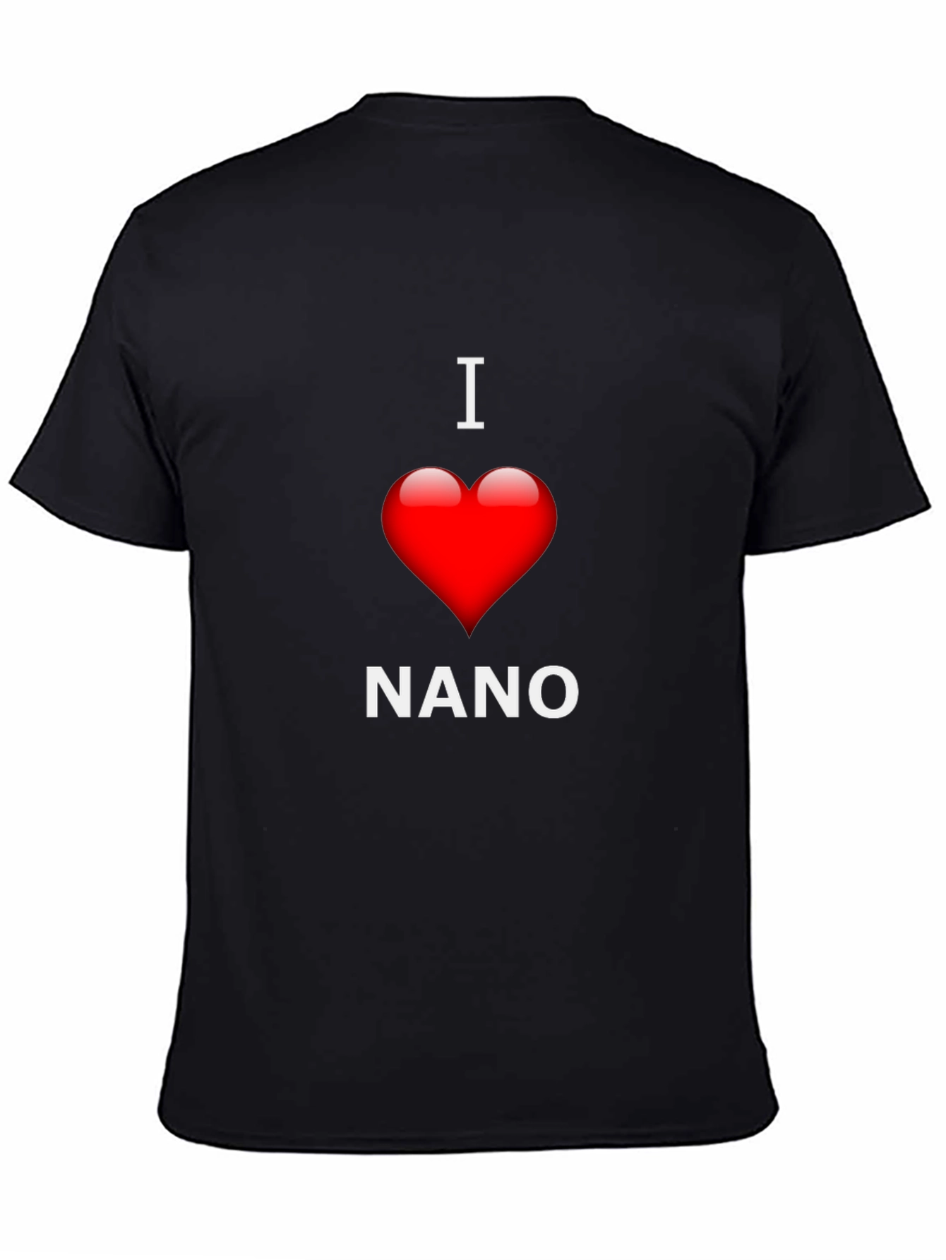 I Love Nano T-Shirt - Black Cotton Blend