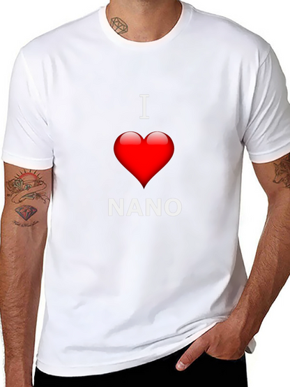 I Love Nano T-Shirt - Black Cotton Blend