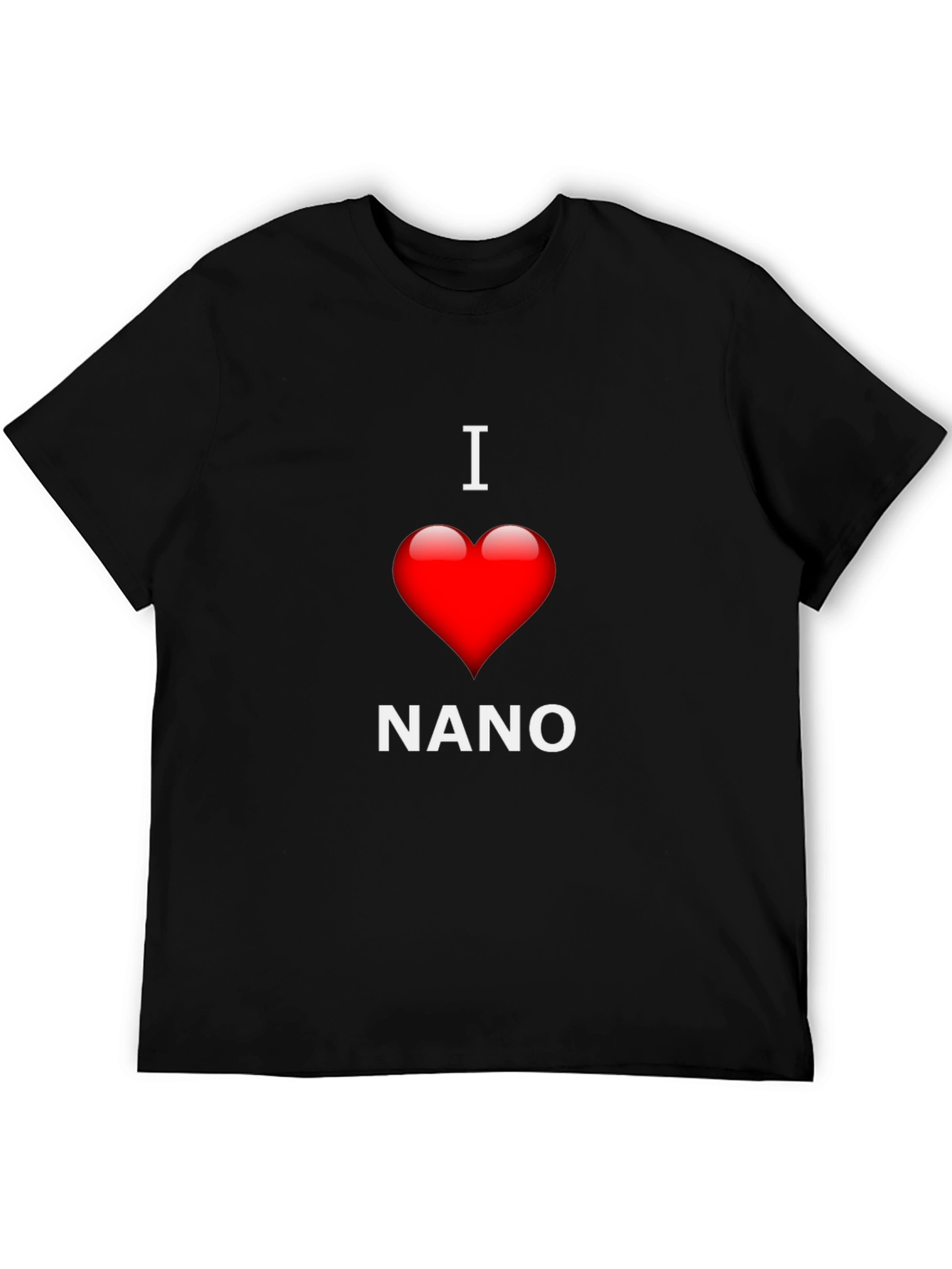 I Love Nano T-Shirt - Black Cotton Blend