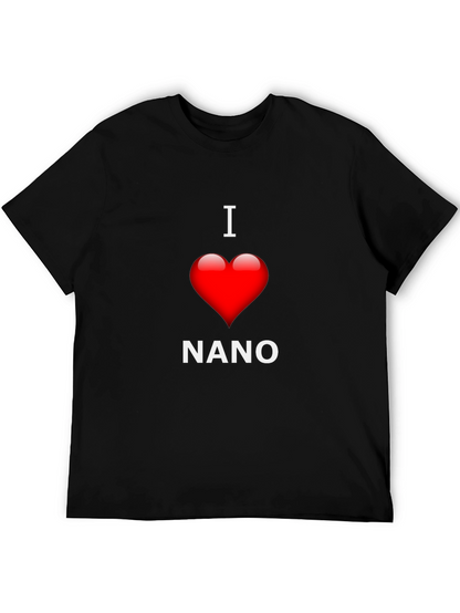 I Love Nano T-Shirt - Black Cotton Blend