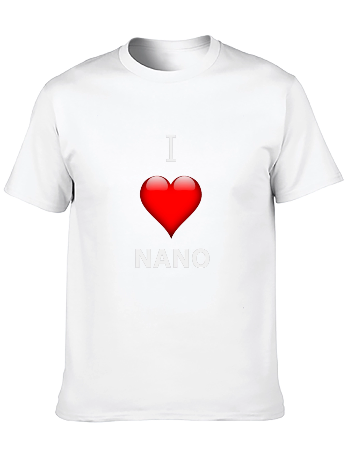 I Love Nano T-Shirt - Black Cotton Blend