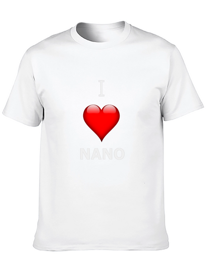 I Love Nano T-Shirt - Black Cotton Blend