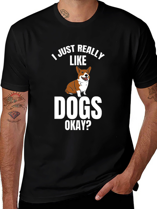 I Just Really Like Dogs T-Shirt - Unisex Crew Neck