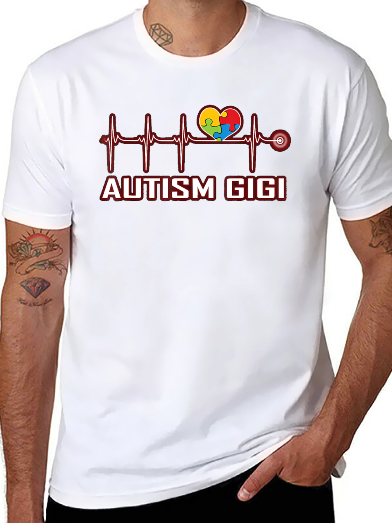 Autism Gigi Heartbeat T-Shirt