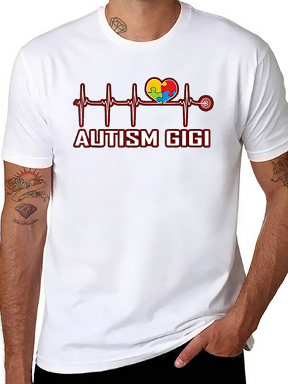 Autism Gigi Heartbeat T-Shirt