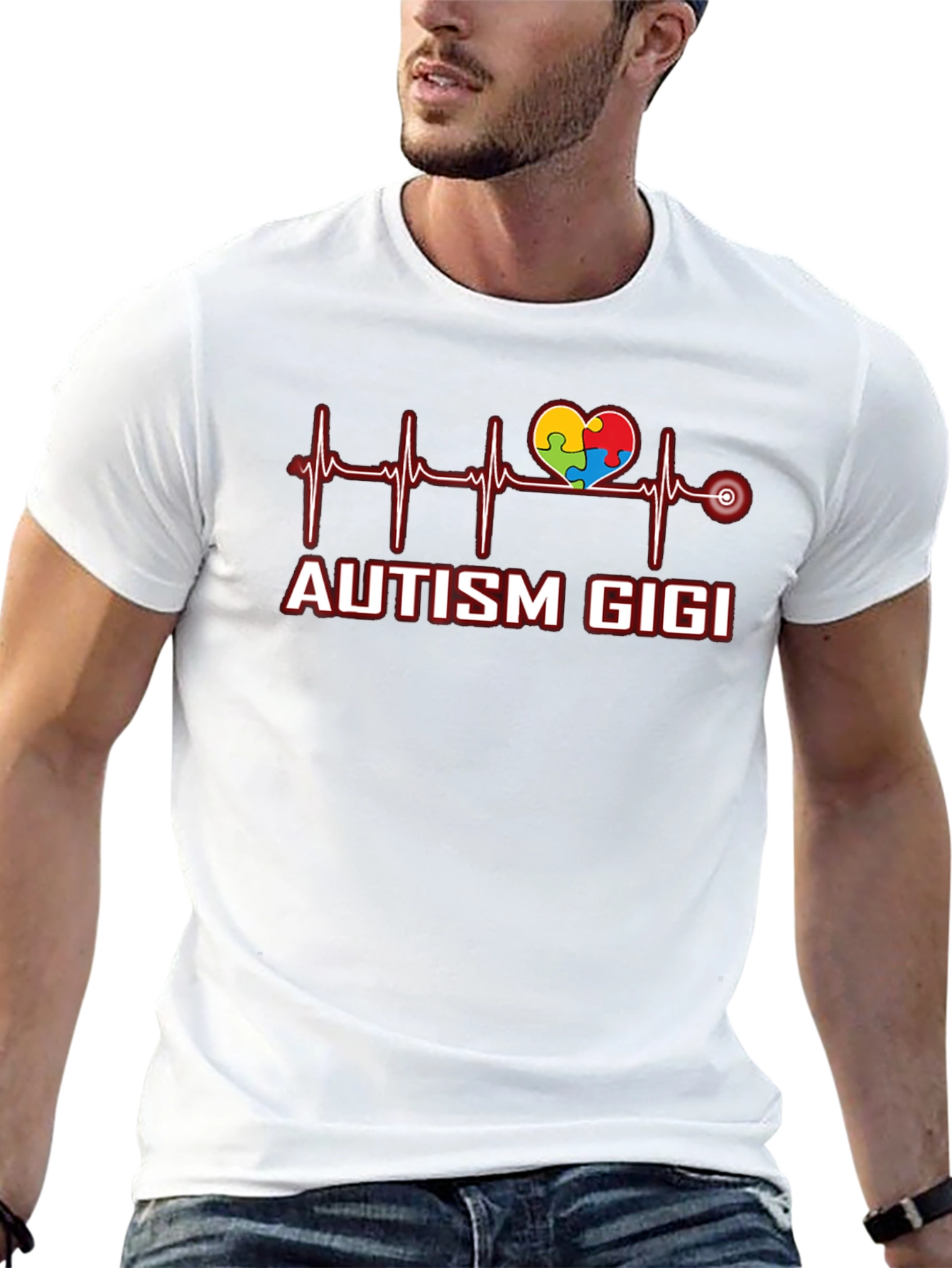 Autism Gigi Heartbeat T-Shirt