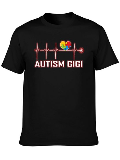 Autism Gigi Heartbeat T-Shirt