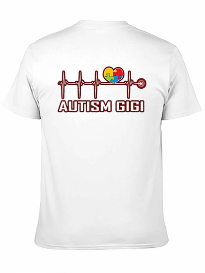 Autism Gigi Heartbeat T-Shirt