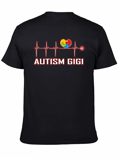 Autism Gigi Heartbeat T-Shirt