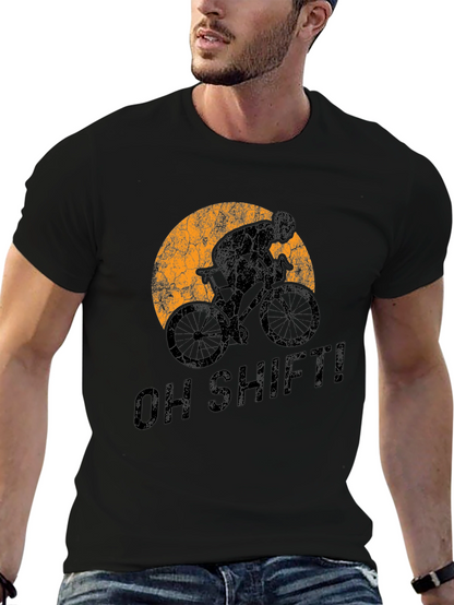 Oh Shift! Cycling T-Shirt - Sporty Graphic Tee