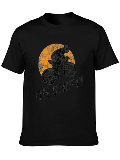 Oh Shift! Cycling T-Shirt - Sporty Graphic Tee