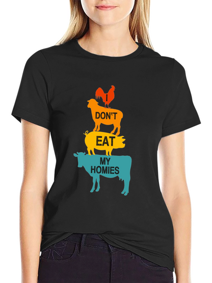 Dont Eat My Homies Vegan Graphic Tee