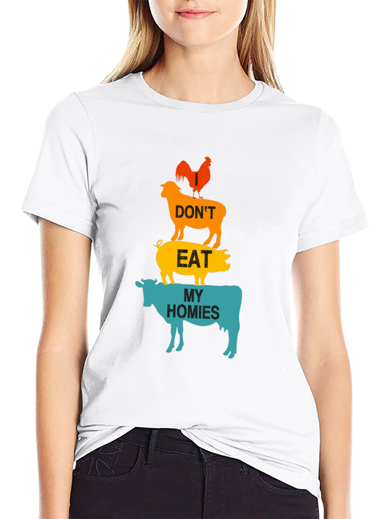 Dont Eat My Homies Vegan Graphic Tee