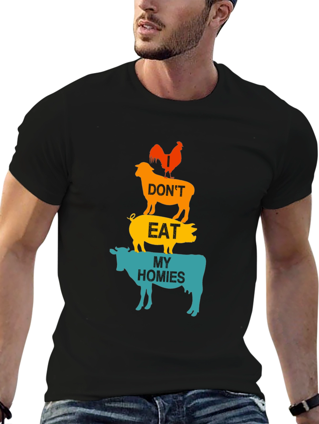 Dont Eat My Homies Vegan Graphic Tee