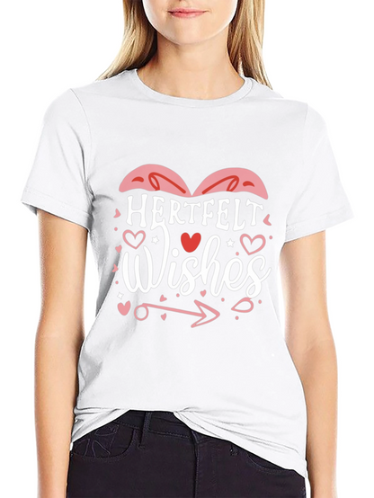 Heartfelt Wishes Graphic Tee - Black