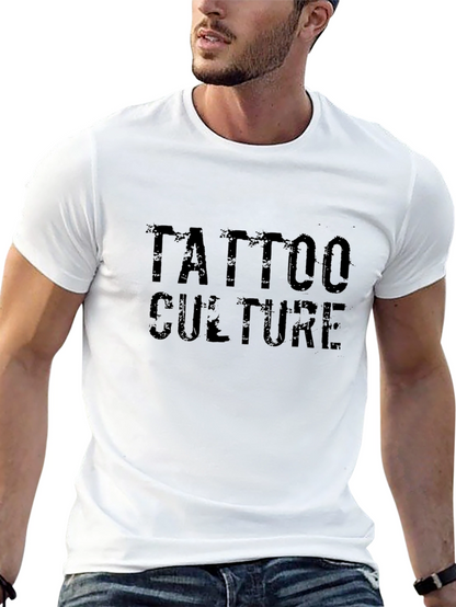Tattoo Culture Graphic Tee - Black Cotton T-Shirt