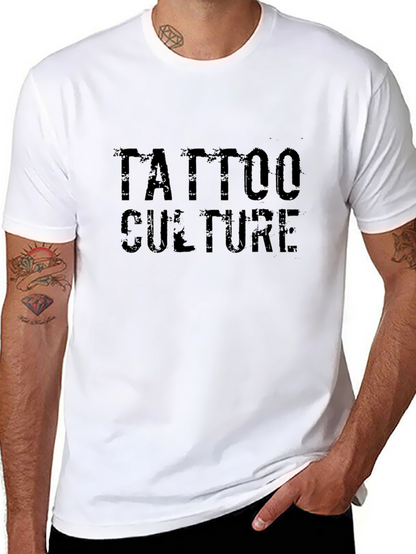 Tattoo Culture Graphic Tee - Black Cotton T-Shirt