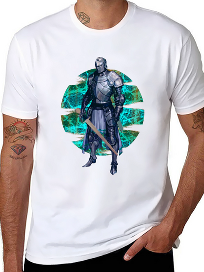 Knight Graphic T-Shirt - Stylish Medieval Warrior Design