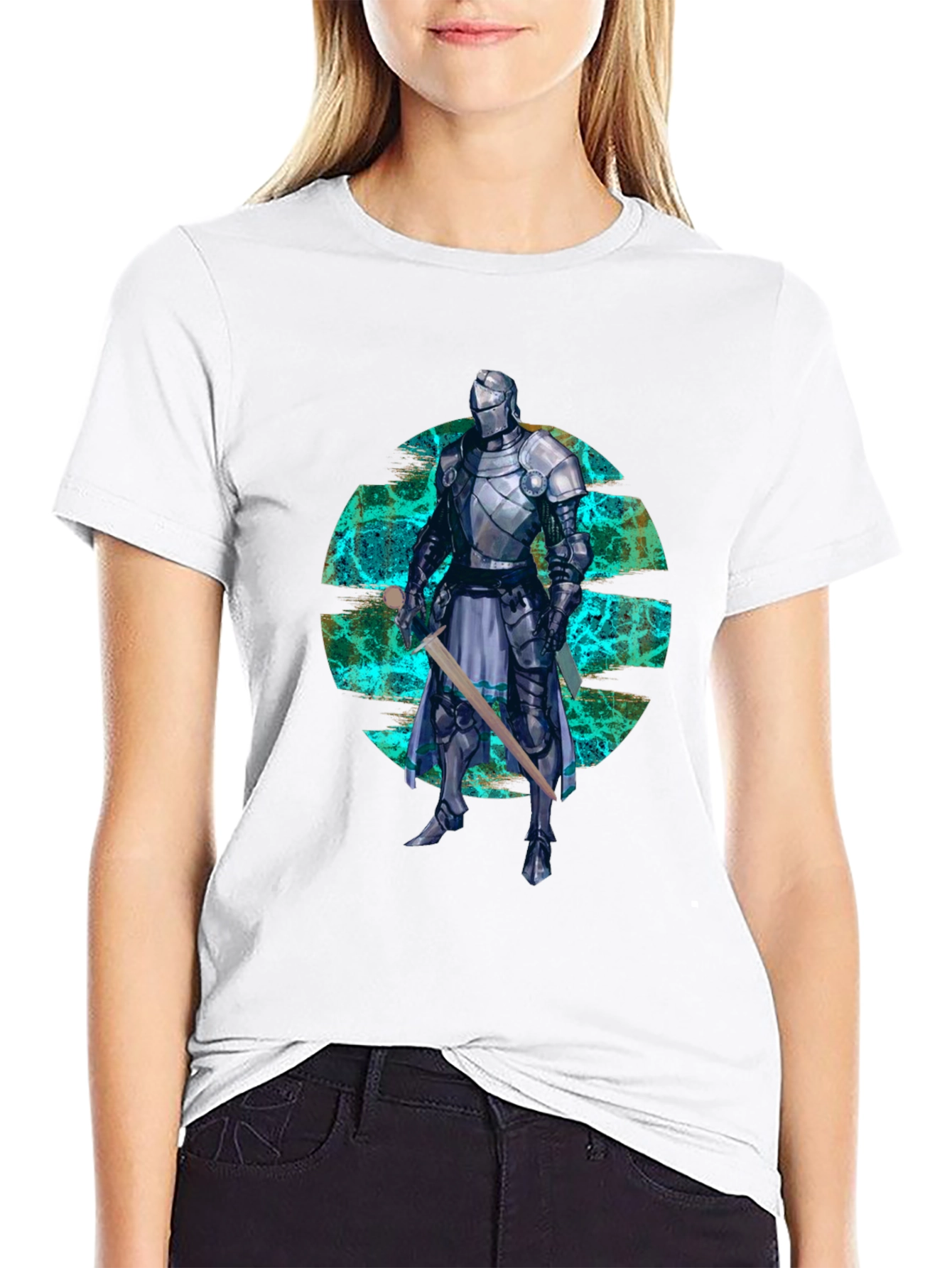 Knight Graphic T-Shirt - Stylish Medieval Warrior Design