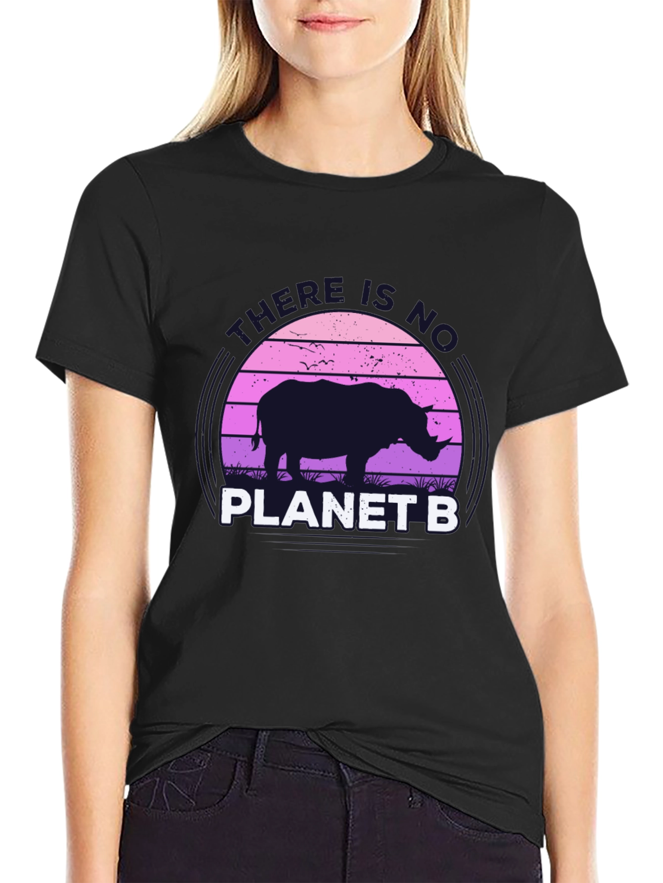 No Planet B Rhino Graphic T-Shirt