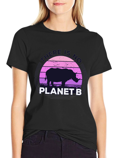 No Planet B Rhino Graphic T-Shirt