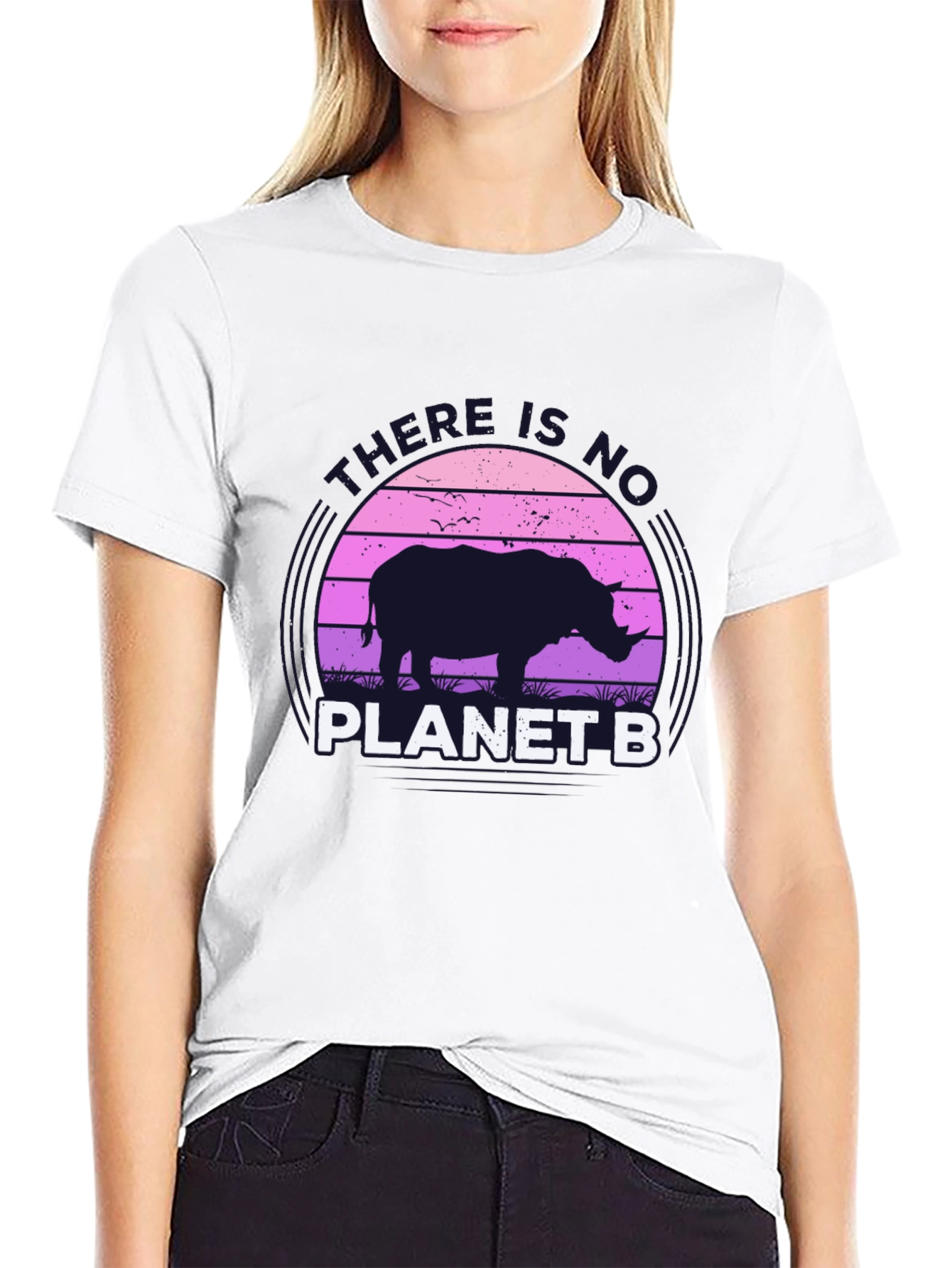 No Planet B Rhino Graphic T-Shirt