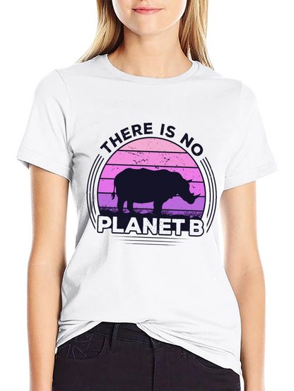 No Planet B Rhino Graphic T-Shirt