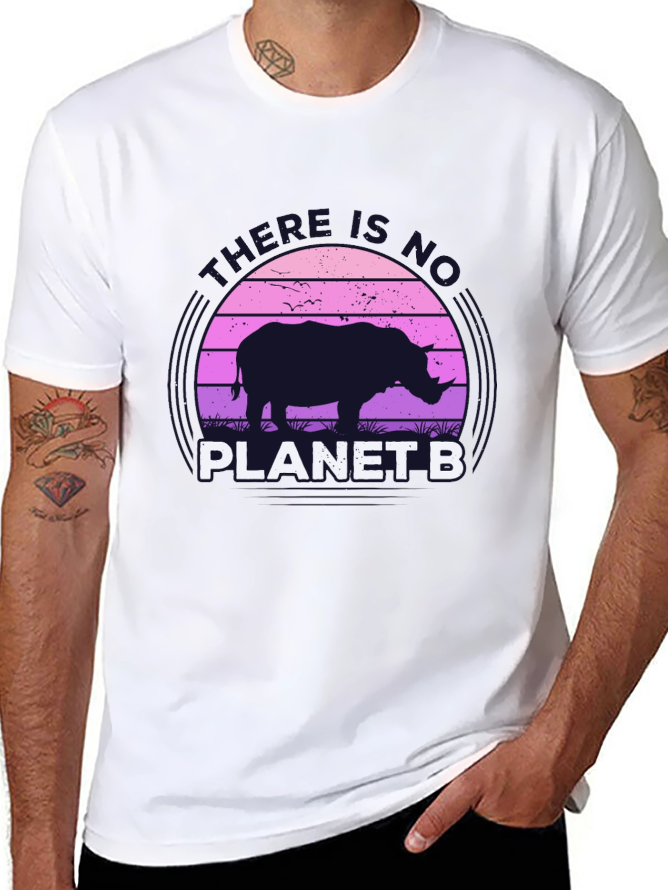 No Planet B Rhino Graphic T-Shirt