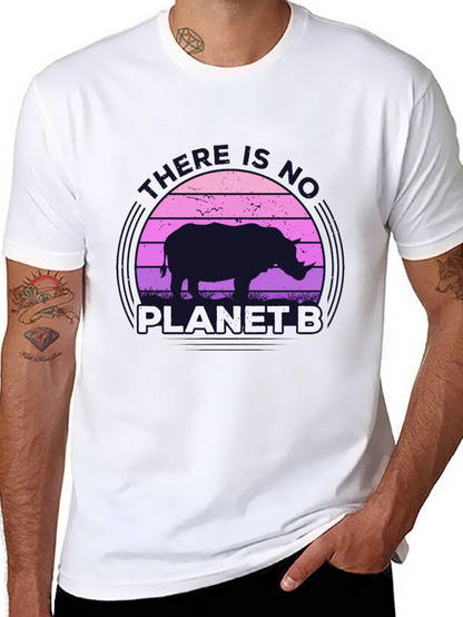 No Planet B Rhino Graphic T-Shirt