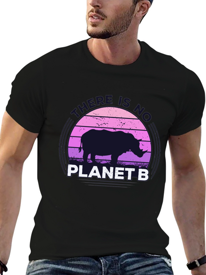 No Planet B Rhino Graphic T-Shirt