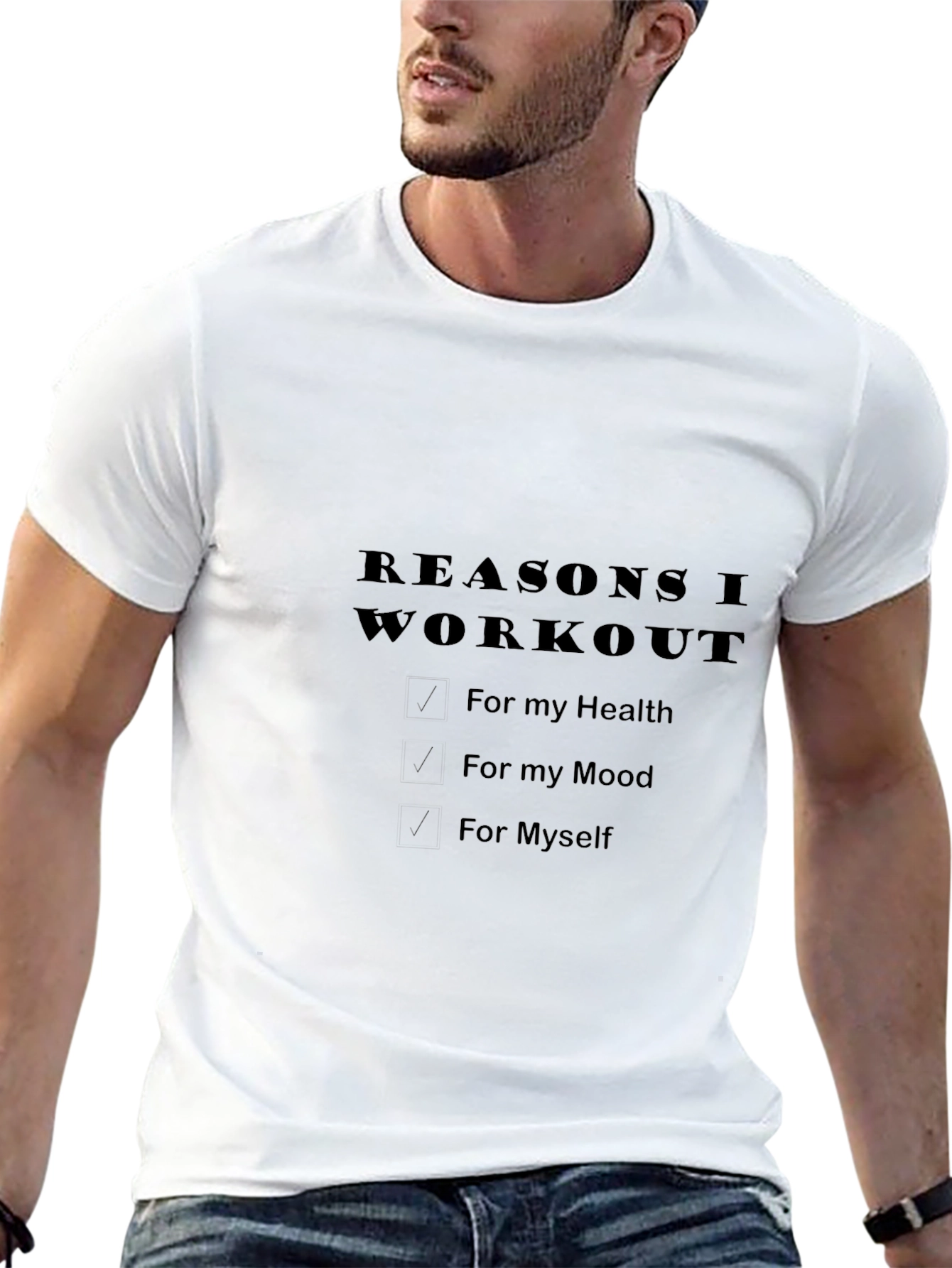 Workout Motivation Black T-Shirt