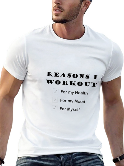 Workout Motivation Black T-Shirt