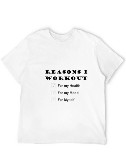 Workout Motivation Black T-Shirt