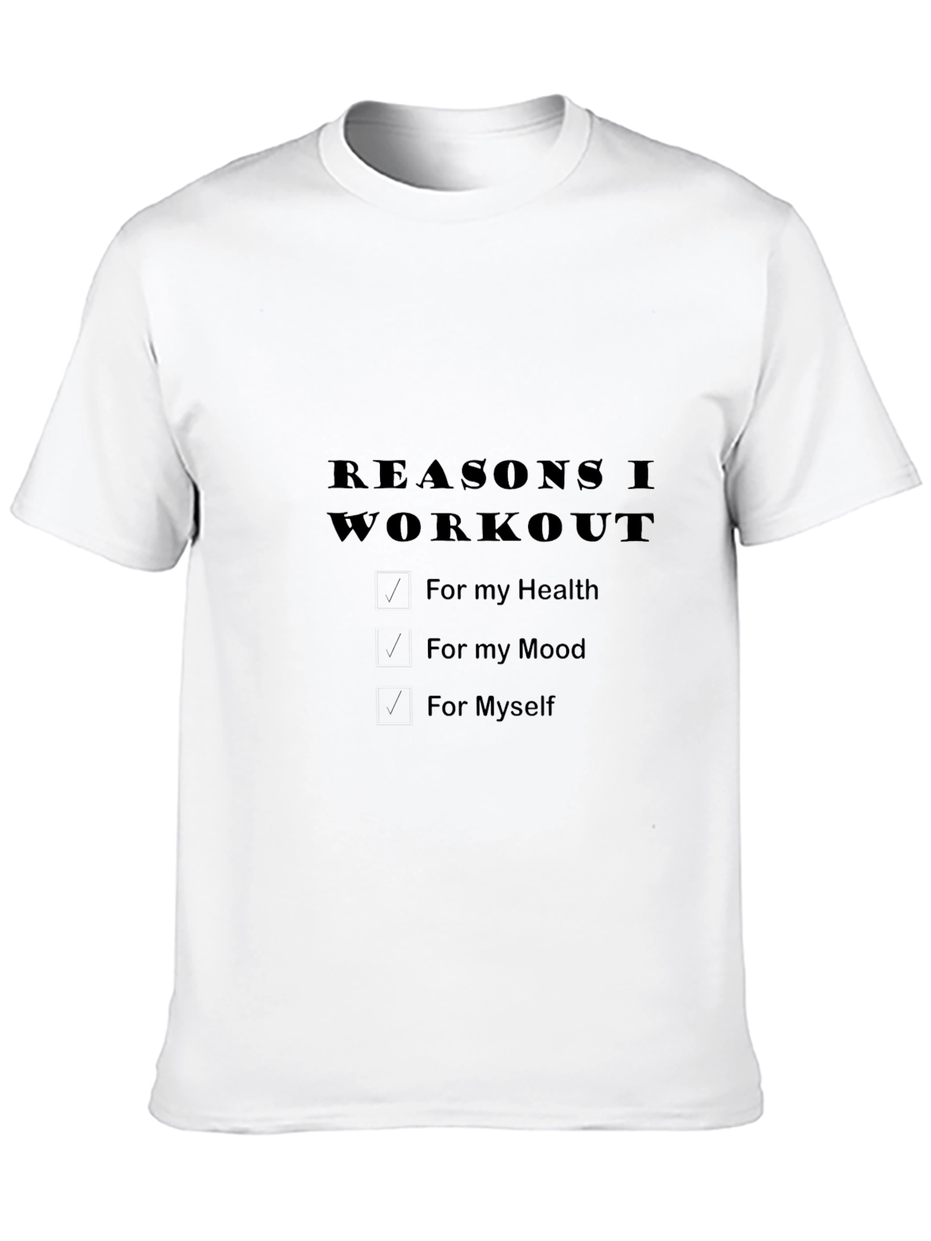 Workout Motivation Black T-Shirt