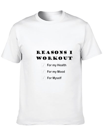 Workout Motivation Black T-Shirt