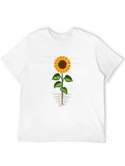 Sunflower Anatomy Black T-Shirt