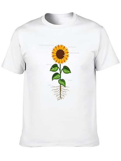 Sunflower Anatomy Black T-Shirt
