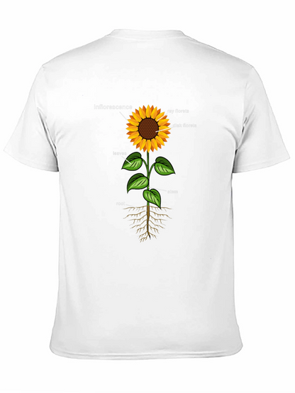 Sunflower Anatomy Black T-Shirt