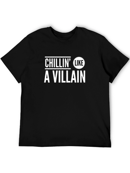 Chillin Like A Villain T-Shirt - Black