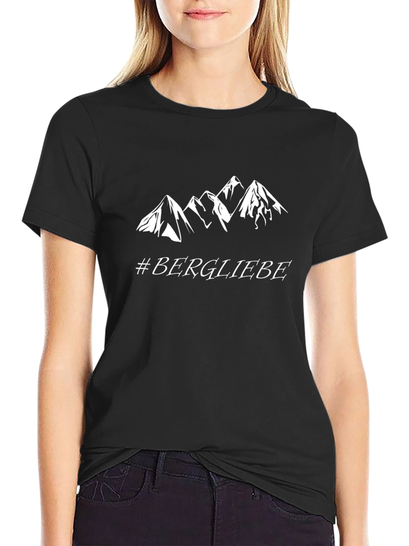 Bergliebe Mountain T-Shirt - Black