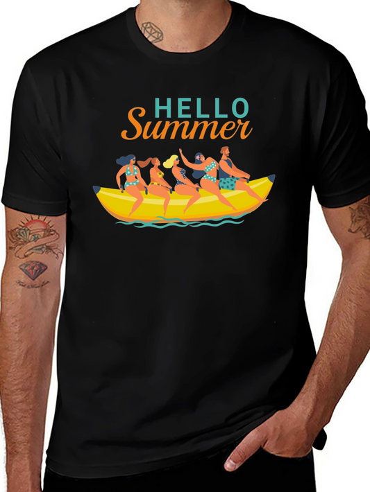 Hello Summer T-Shirt Banana Boat Fun
