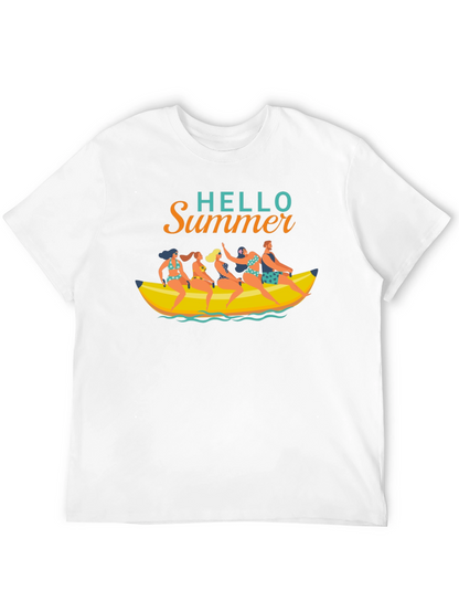 Hello Summer T-Shirt Banana Boat Fun