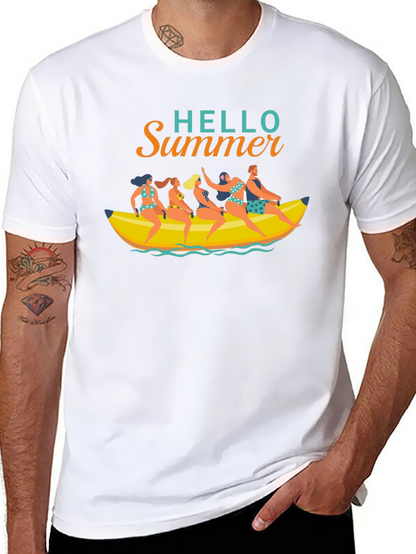 Hello Summer T-Shirt Banana Boat Fun