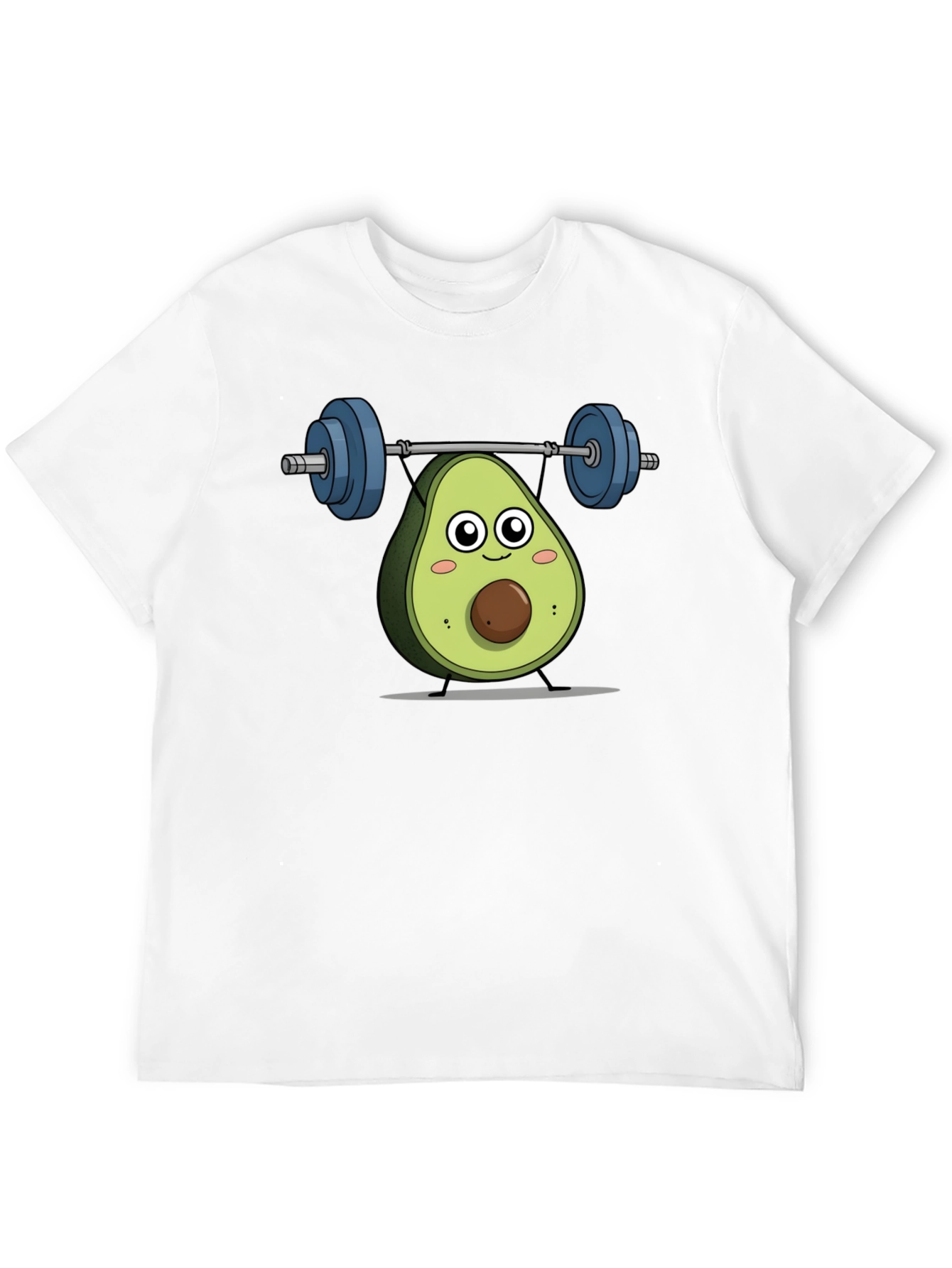 Avocado Lifting Weights Graphic T-Shirt
