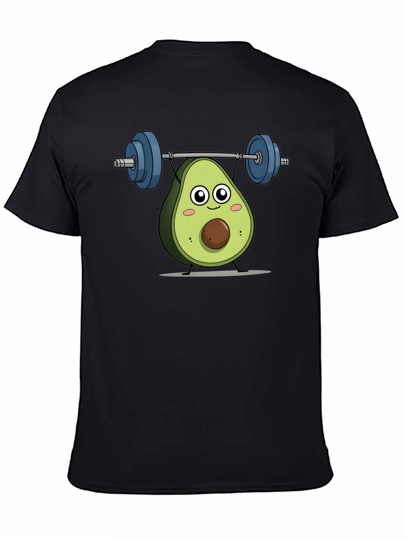 Avocado Lifting Weights Graphic T-Shirt